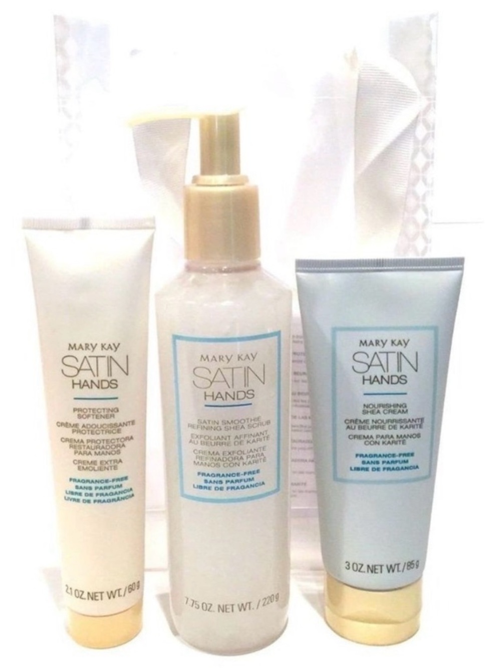 Mary Kay Satin Hands 3-Piece Hand Care Set Fragrance Free
